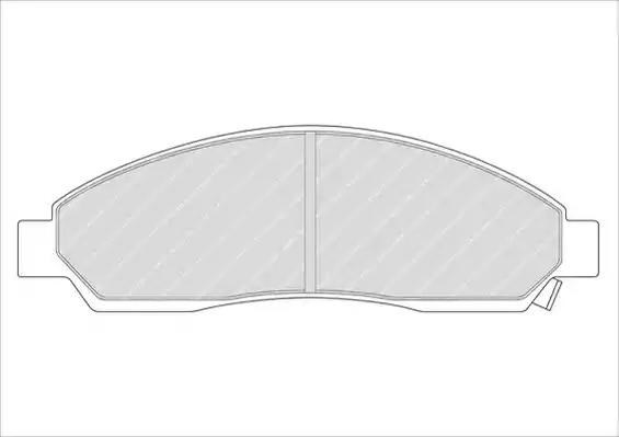 Колодки тормозные передние дисковые FDB1816 FERODO