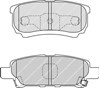 Комплект задних колодок FDB1839 FERODO