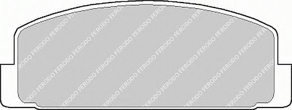 Задние тормозные колодки FDB372 FERODO