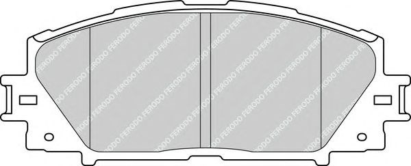 Колодки тормозные дисковые комплект FDB4310 FERODO