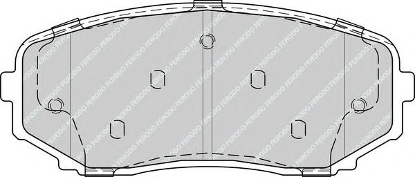 Колодки гальмівні передні, дискові FDB4365 Ferodo
