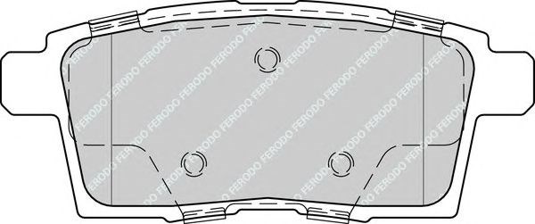 Колодки на гальмо задній дисковий FDB4366 Ferodo