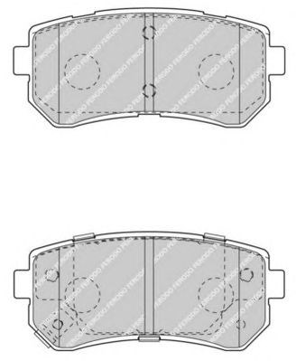 Комплект тормозных колодок FDB4408