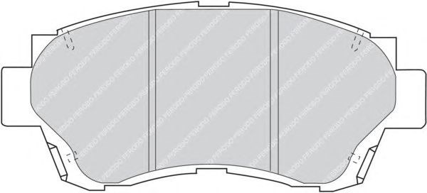 Колодки тормозные дисковые комплект FDB868 FERODO