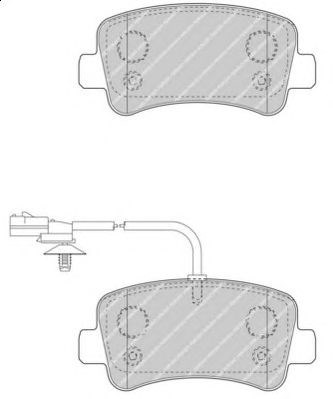 Комплект тормозных колодок FVR4348