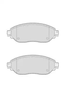 Колодки тормозные передние дисковые FVR4840 FERODO