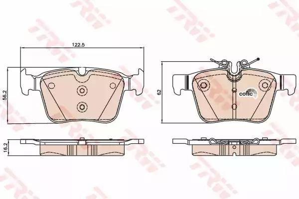 Колодки гальмові задні, дискові GDB2071 TRW