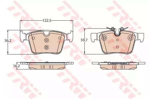 GDB2110 TRW Задние тормозные колодки купить в Каменское
