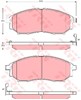 Передние тормозные колодки GDB3392 TRW