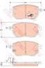 Передние тормозные колодки GDB3416 TRW