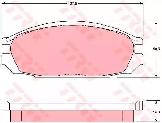 Колодки дисковые  GDB745 TRW