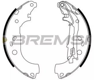 Задние барабанные тормозные колодки GF0161 BREMSI