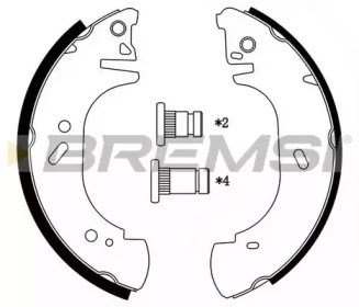Барабанные тормозные колодки GF0233 BREMSI