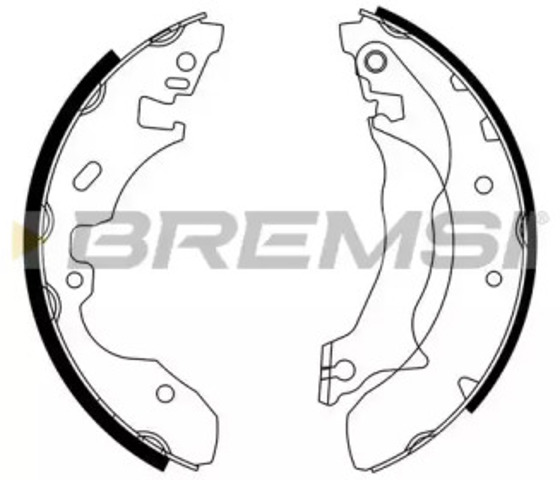Колодки тормозные задние, барабанные GF0237 BREMSI