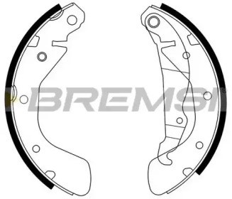 Задние барабанные тормозные колодки GF0354 BREMSI