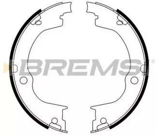 Колодки стояночного тормоза GF0360 BREMSI