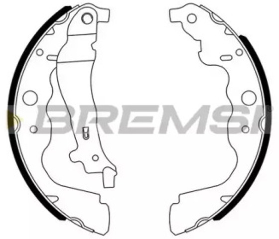 Колодки тормозные задние, барабанные GF0390 BREMSI