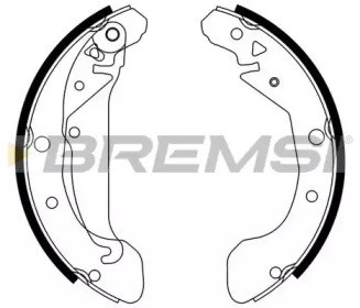 Барабанные тормозные колодки GF0632 BREMSI