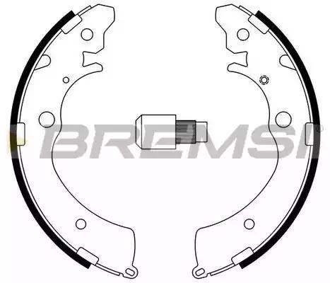 Задние барабанные колодки GF0706 BREMSI