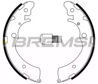 BREMSI GF0706 Колодки тормозные задние барабанные в наличии Киев