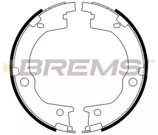 Колодки ручника/стояночного тормоза GF0803 BREMSI