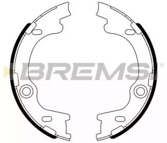 Тормозные колодки стояночного тормоза GF0804 BREMSI