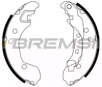 Колодки тормозные задние, барабанные GF0862 BREMSI