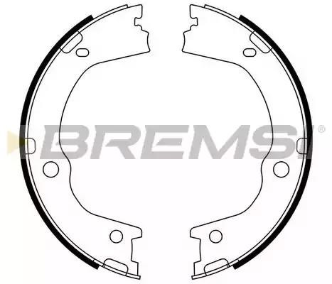 BREMSI GF0898 Колодки ручника (стояночного тормоза) в наличии Полтава