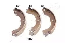 Задние барабанные тормозные колодки GF102AF JAPANPARTS