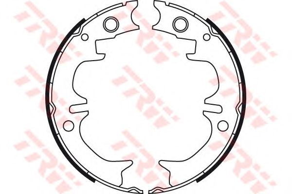 Тормозные колодки ручника GS8714 TRW