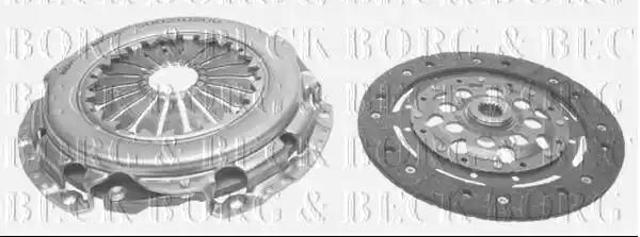 Комплект сцепления HK7845 BORG&BECK