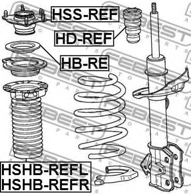 Пыльник амортизатора переднего HSHBREFR FEBEST