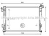 Радиатор системы охлаждения двигателя HY2372 AVA