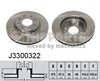 Тормоз дисковый передний J3300322 NIPPARTS