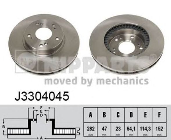 Ротор тормозной J3304045 NIPPARTS