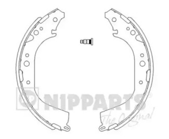 Барабанные тормозные колодки J3502039 NIPPARTS