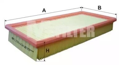 Фильтр воздушный K434 MFILTER