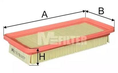Автомобильный фильтр воздуха K728 MFILTER