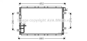 Радиатор охлаждения кондиционера KA5030 AVA