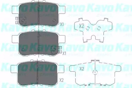 KAVO PARTS KBP2044 Колодки тормозные задние дисковые в наличии Житомир