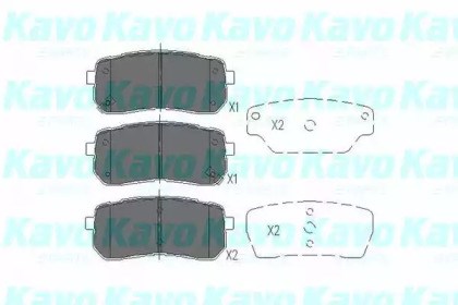 Колодки гальмові задні, дискові KBP3026 Kavo Parts