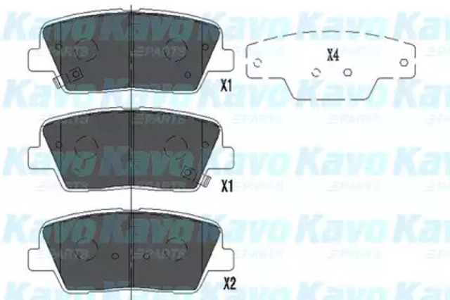 KBP3034 KAVO PARTS Задние тормозные колодки купить в Ужгород