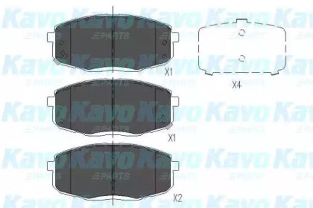 KBP3036 KAVO PARTS Передние тормозные колодки купить в Ирпень