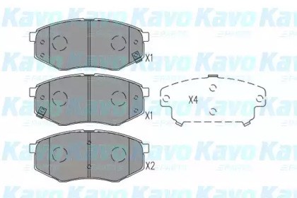 KBP4025 Колодки тормозные передние дисковые купить Украина
