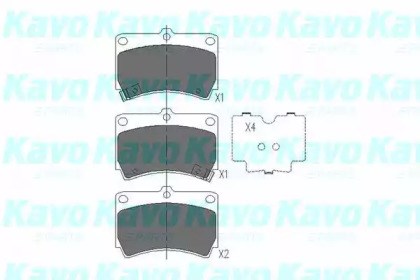 KBP4501 KAVO PARTS Колодки тормозные передние дисковые купить в Ровно
