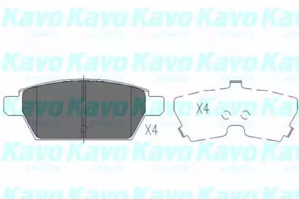 Колодки на гальмо задній дисковий KBP4554 Kavo Parts