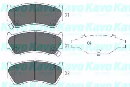 KBP6508 Передние тормозные колодки купить Харьков