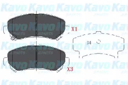 KAVO PARTS KBP6519 Передние тормозные колодки в наличии Хмельницкий