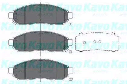 KBP6574 Колодки тормозные передние дисковые купить Запорожье