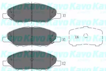 KBP6578 KAVO PARTS Передние тормозные колодки купить в Львов
